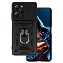 Slide Camera Armor Husa pentru Xiaomi Redmi Note 12 Pro 5G/Poco X5 Pro Black