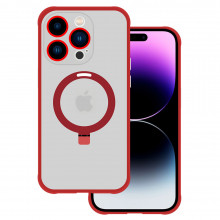 Tel Protect Magical Magsafe Stand Case for Iphone 15 red