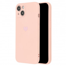 Vennus Silicone Heart Husa pentru Iphone 13 Pro design 1 Roz