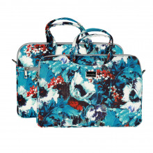 Wonder BriefCarcasa Laptop 13-14 inches white poppies