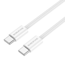 Borofone Cable BX104 Primo - Type C to Type C - 60W 3A 1 metre white