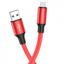 Cablu Borofone BX82 Bountiful - USB to Micro USB - 2,4A 1 metre Rosu