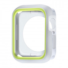 Carcasa pentru Apple Watch 45mm Silicone grey-green