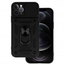 Carcasa Slide Camera Armor pentru Iphone 11 Pro Max Negru