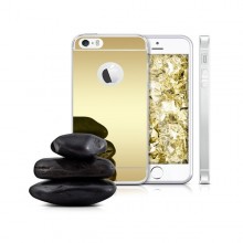 iPhone 6 si 6S Husa Silicon Mirror Gold pentru iPhone