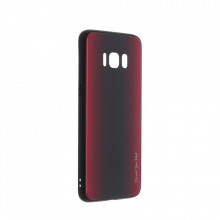 Husa pentru Samsung Galaxy S8 - Husa Pro Shield Glass Rosu cu Efect Gradient
