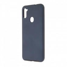 Husa Samsung Galaxy A11 - 360 Fully cu Spate din Policarbonat si Folie din Silicon - Blue