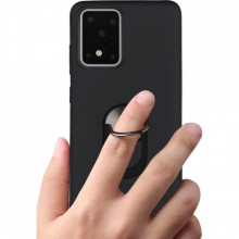Husa Samsung Galaxy S20 ULTRA Neagra Din Policarbonat Premium cu Inel Rotativ