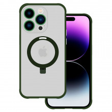 Tel Protect Magical Magsafe Stand Case for Iphone 15 green