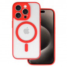Acrylic Color Magsafe Case for Iphone 15 Pro red