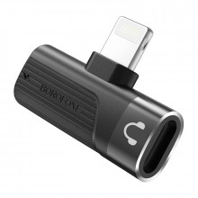 Borofone Adapter BV14 Audio - Lightning to 2x Lightning - Negru