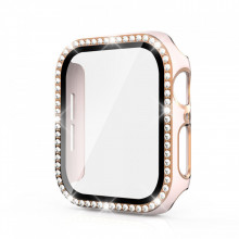 Carcasa pentru Apple Watch 45mm Diamond Roz-Auriu