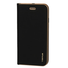 Husa Book Cover cu margine pentru Iphone 12 Mini negru
