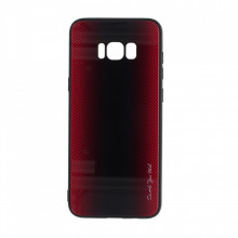 Husa pentru Samsung Galaxy S8 PLUS - Husa Pro Shield Glass Rosu cu Efect Gradient
