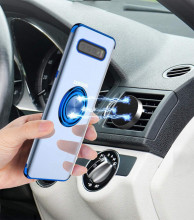 husa silicon albastru inel samsung s10e