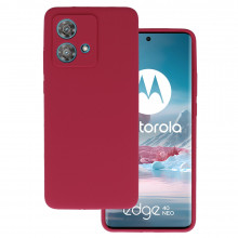 Husa Silicone Lite pentru Motorola Edge 40 Neo 5G burgundy