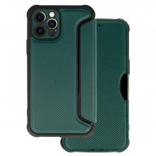 Razor Carbon Book Carcasa pentru Iphone 12 Pro dark green