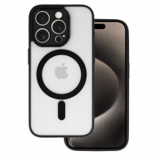 Acrylic Color Magsafe Case for Iphone 15 black