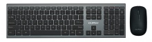 Cliptec Set of multimedia keyboard + optical mouse 1200DPI Slimline Air RZK350 wireless negru