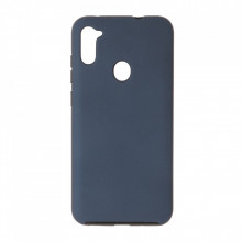 Husa Samsung Galaxy A11 - 360 Fully cu Spate din Policarbonat si Folie din Silicon - Blue