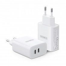 Dux Ducis Duzzona Incarcator Priza T4 - 2xType C - PD 35W white