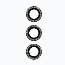 Folie Sticla TempeRosu HARD DIAMOND pentru camera (LENS) pentru Samsung Galaxy S23 Negru (3 pieces)