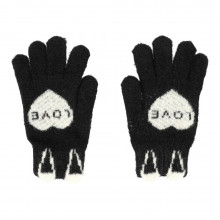 Gloves pentru touch screens LOVE Negru
