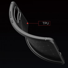 Husa Huawei P30 PRO - Husa Rosie din TPU cu Design de Tip Piele