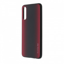 Husa pentru Samsung Galaxy A70 - Husa Pro Shield Glass Rosu cu Efect Gradient