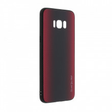 Husa pentru Samsung Galaxy S8 PLUS - Husa Pro Shield Glass Rosu cu Efect Gradient
