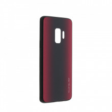 Husa pentru Samsung Galaxy S9 - Husa Pro Shield Glass Rosu cu Efect Gradient