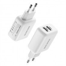 Incarcator Priza Dux Ducis C10 - 2xUSB - 12W 2,4A white