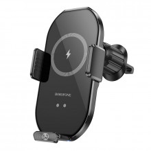 Suport Auto Borofone BH206 Rusher with induction charging to air vent Negru