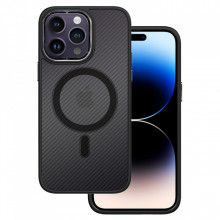 Tel Protect Magnetic Carbon Carcasa pentru Iphone 12 Pro Max Negru