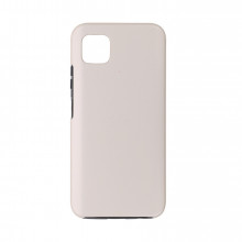 Husa iPhone 11 PRO - 360 Fully cu Spate din Policarbonat si Folie din Silicon - Crem