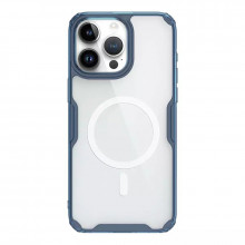 Husa NillkinNature Pro Magnetic TPU Carcasa pentru Iphone 14 Pro transparenta-Albastru