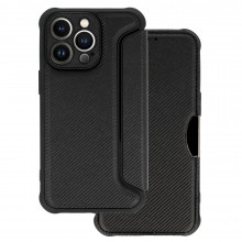 Razor Carbon Book Carcasa pentru Iphone 13 Pro Max Negru