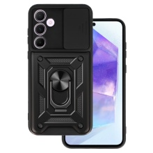 Slide Camera Armor Case for Samsung Galaxy A55 5G Black
