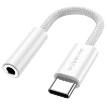 Borofone Adapter BV15 Audio - Type C to jack 3,5mm - silver (DAC)