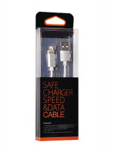 Cablu Magnetic Tip 1 - USB to Lightning - cu detachable plug Iphone 5/6//7/8/X 1 Meter SILVER (blister pack)