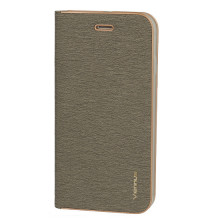 Husa Book Cover cu margine pentru Samsung Galaxy J3 (2016) gri
