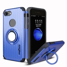 Husa iPhone 7 | 8 | SE (2020) magPhone Antisoc Albastru Cu Inel Rotativ