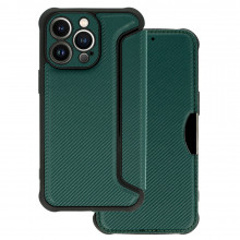Razor Carbon Book Carcasa pentru Iphone 13 Pro dark green