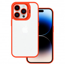 Tel Protect Kickstand case + camera glass (lens) for Iphone 15 orange