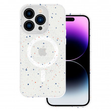 Tel Protect Magnetic Splash Frosted Case for Iphone 15 Pro Max White