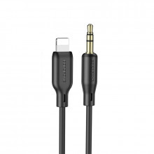 Cablu Borofone BL18 - jack 3,5mm to Lightning - 1 metr Negru