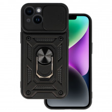 Carcasa Slide Camera Armor pentru Iphone 15 Plus Negru