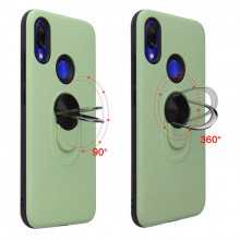 Husa Huawei Y6 | Y6 PRO (2019) Verde Din Policarbonat Premium cu Inel Rotativ