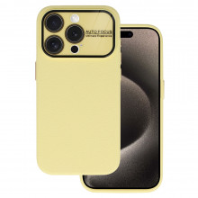 Tel Protect Lichi Soft Case for Iphone 15 Pro Max yellow