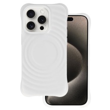 Tel Protect Wave Magsafe Case for Iphone 15 Pro white
